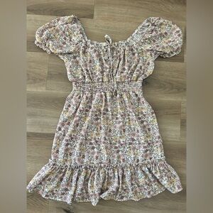 Liberty Love Floral Ruffle Woman’s Mini Dress | Size M | EUC